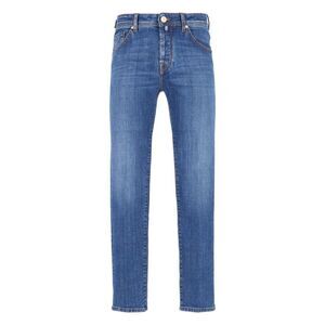 Jacob Cohen Men Five-Pocket Slim Fit Cropped Jeans "Scott"